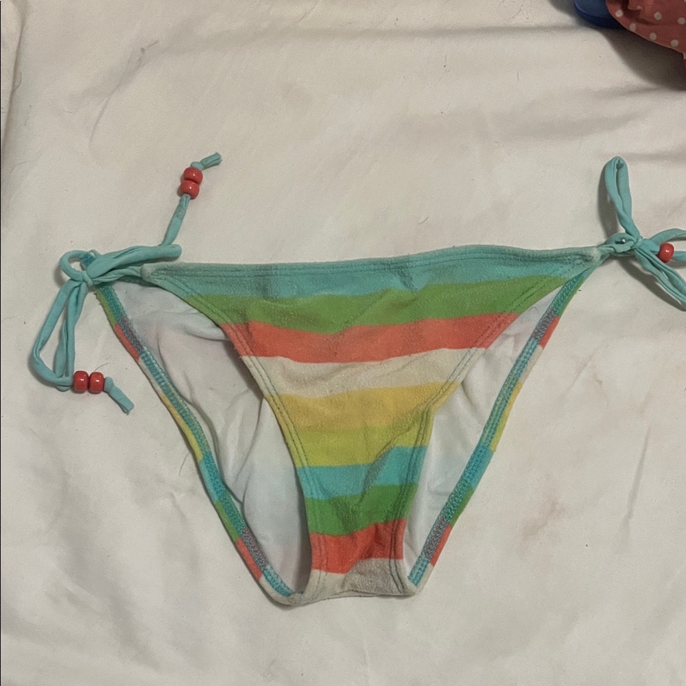 Raisins Multicolor Striped Bikini Bottom